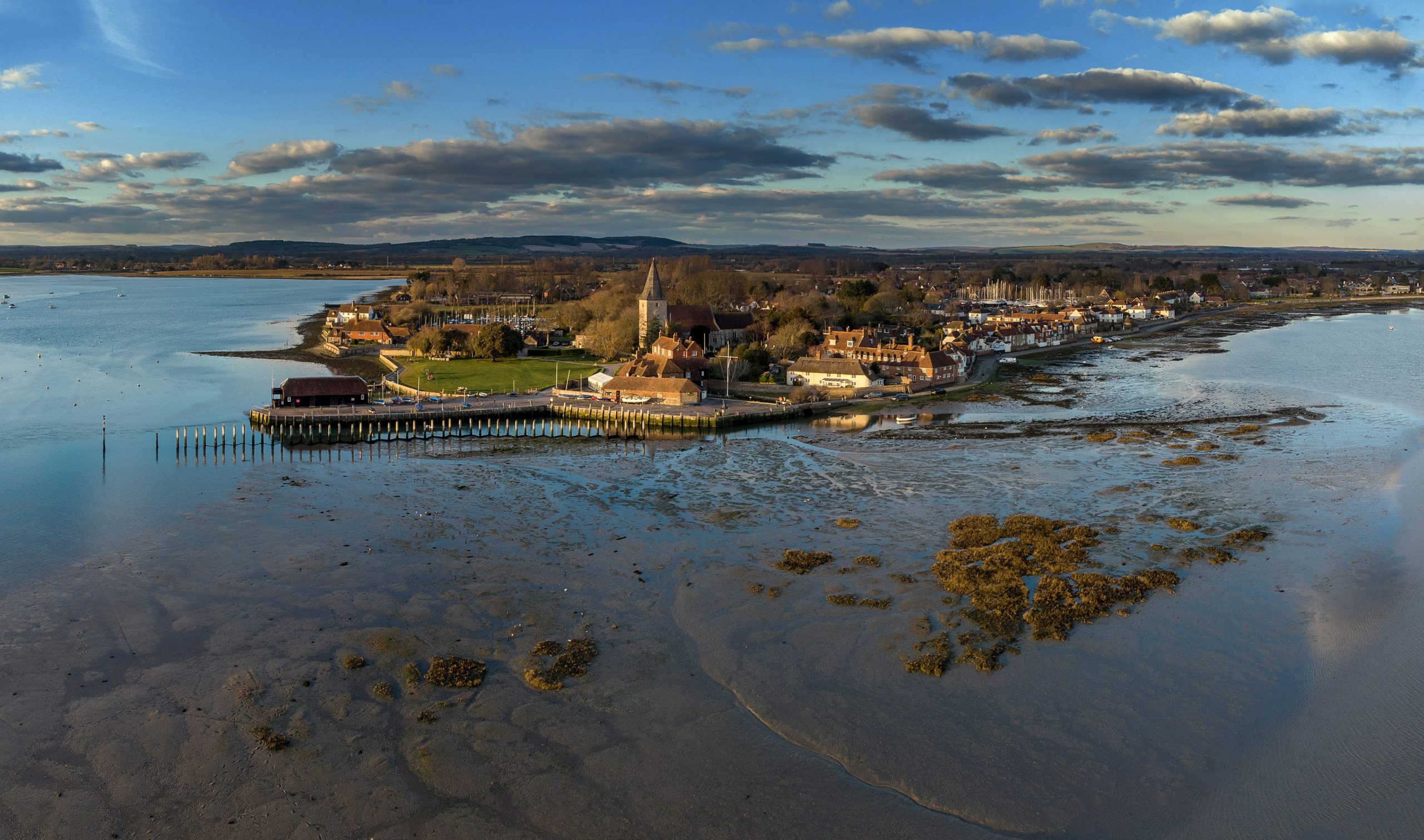 Aerial view of Bosham